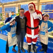 Imaxe o Papá Noel no, Mercado de Nadal de Lugo